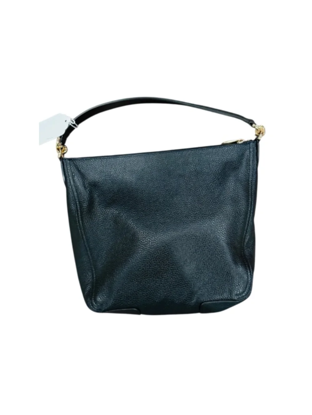 Women's Furla Black Leather Shoulder Bag One Size Gold Hardware